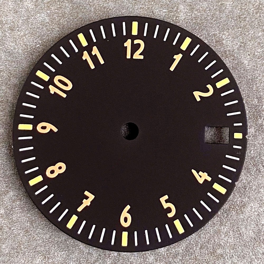 Black White Blue 29mm Sterile Watch Dial fit NH35 NH38 NH70 NH71 NH72 Movement