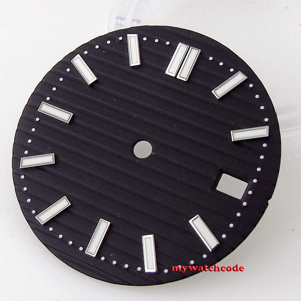29.6MM black dial Green dial Roman marks for MOD Dial NH35 NH36 7S26 movement