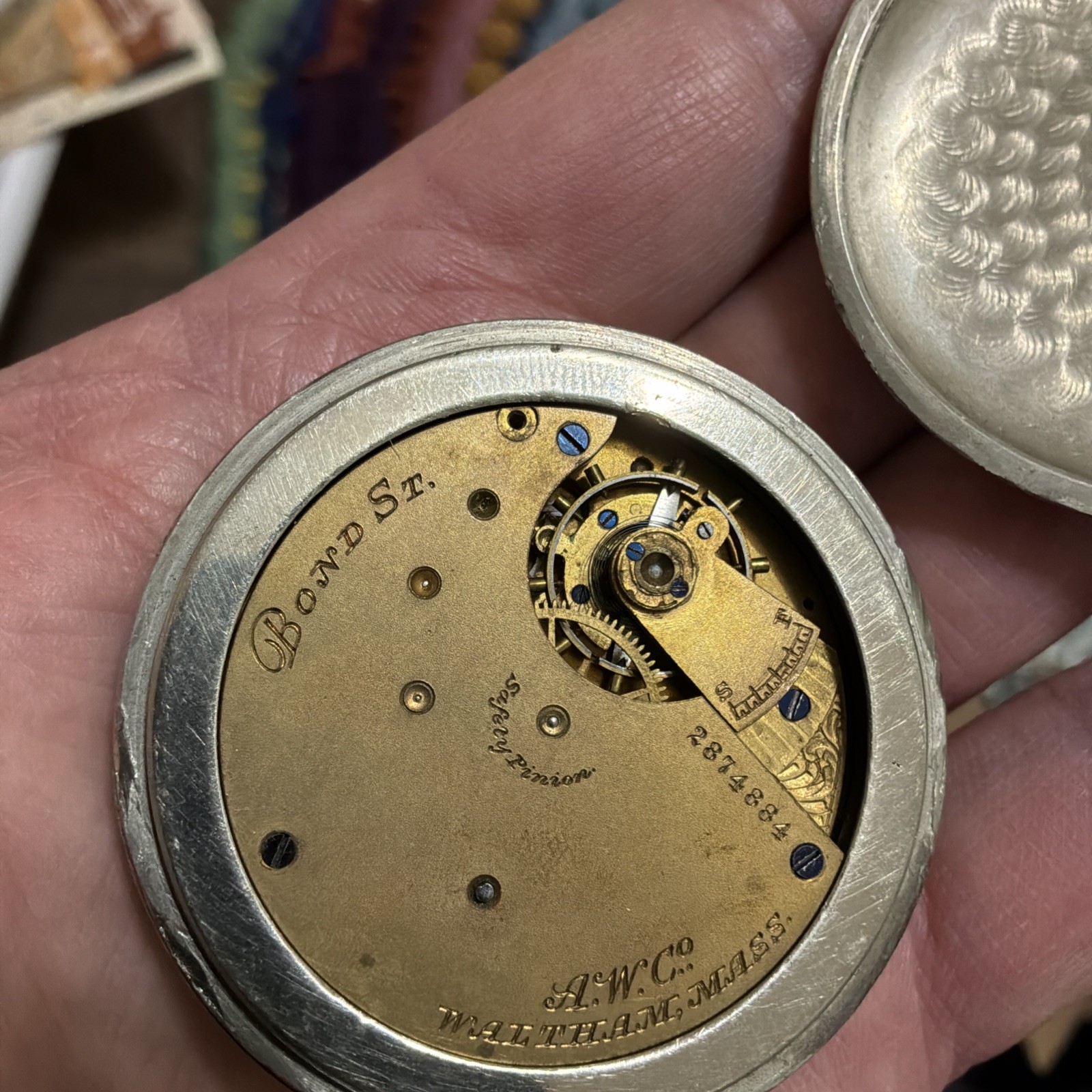 1886 Waltham Model 1884 Bond St. Grade 14s 7J Pocket Watch For Parts/Repair