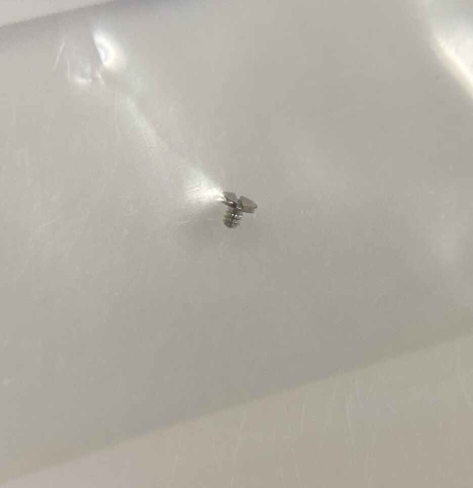 Genuine Rolex 1600-1847 Screw for Click, New Open Package (1 PCE)