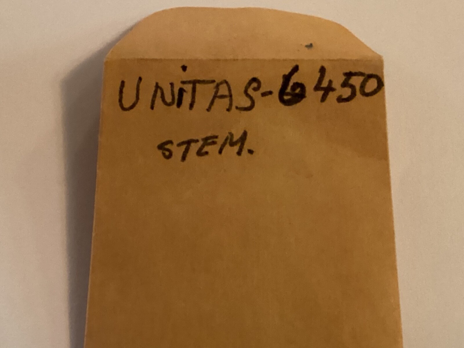 UT Unitas 6450 caliber watch stem parts