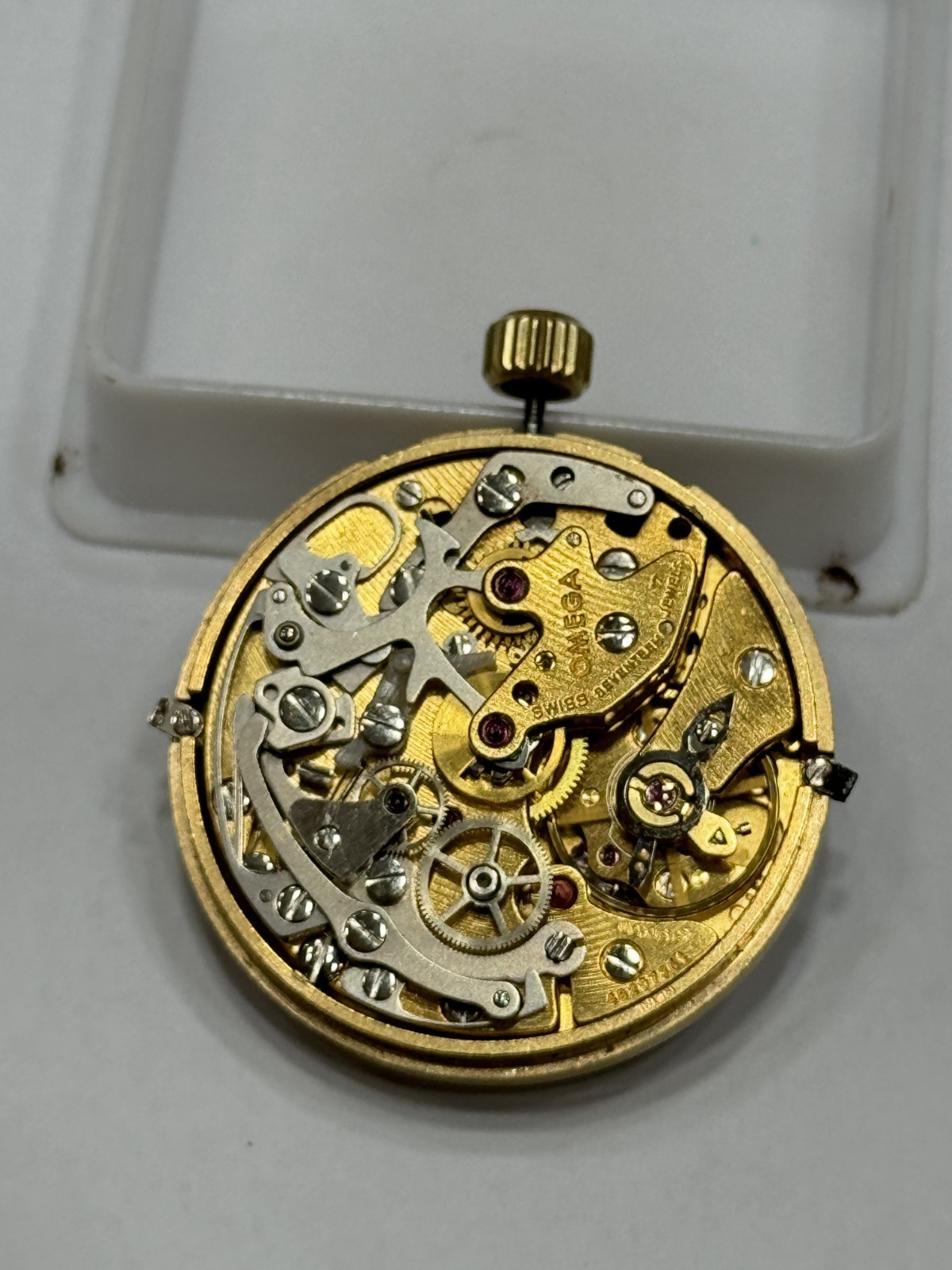 Omega Chronograph Manual 861 Base Lemania 1873 Movement & Dial & Crown Swiss