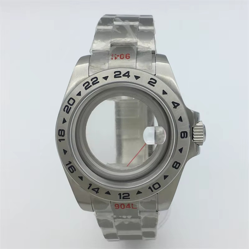 40Mm /43Mm Explore 2 Case Solid Bezel Sapphire Glass Fit NH34 NH35 NH36 ETA2824