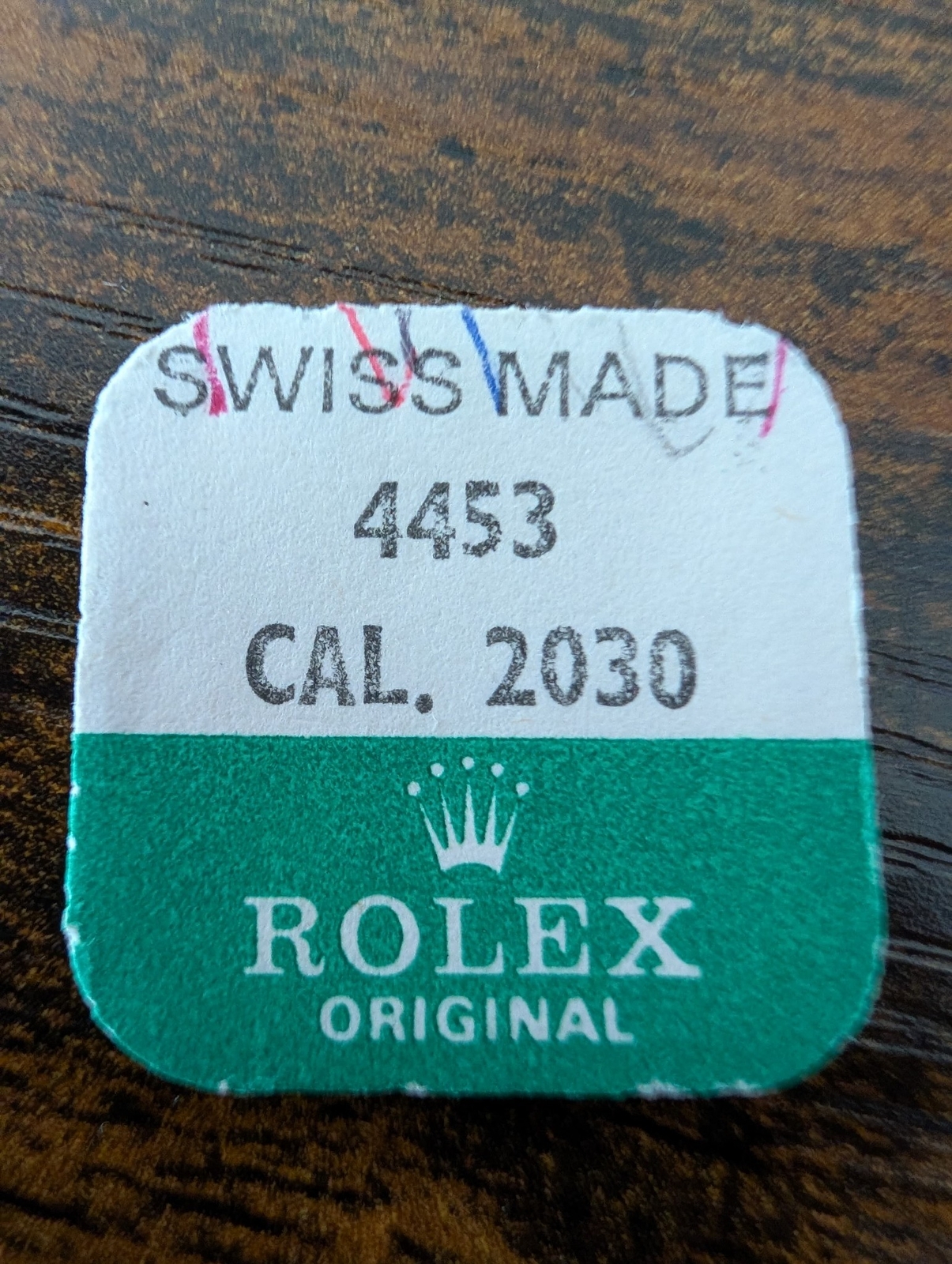 ROLEX-SETTING WHEEL-FACTORY SEALED-CAL 2030 PART 4453