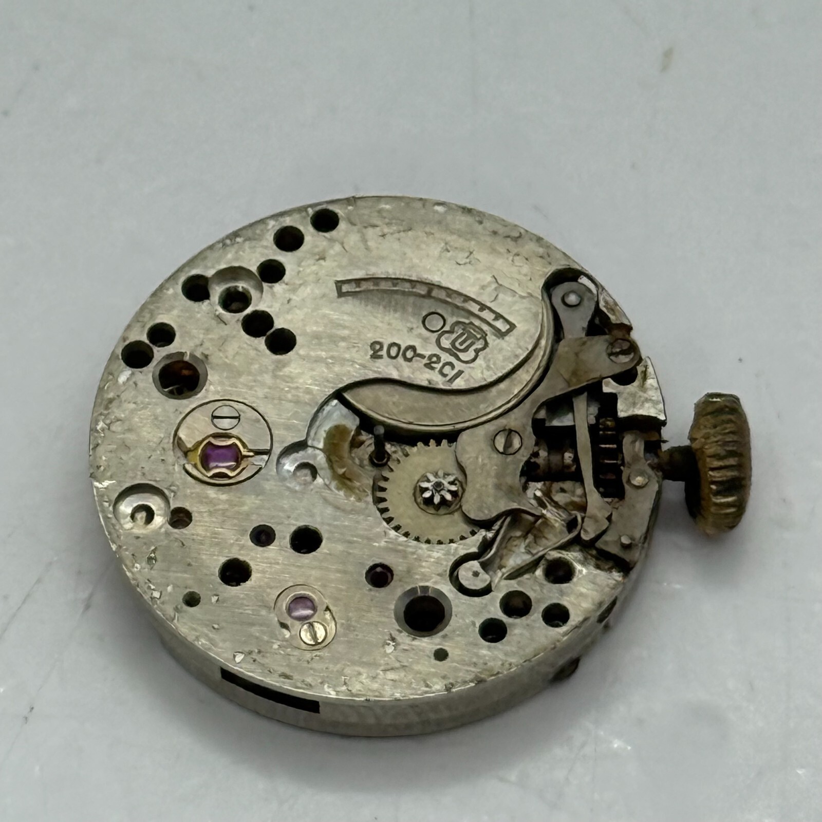 Unitas UT 200-2C1 Watch Movement Manual Wind Swiss Vintage Parts Repair 19.3mm