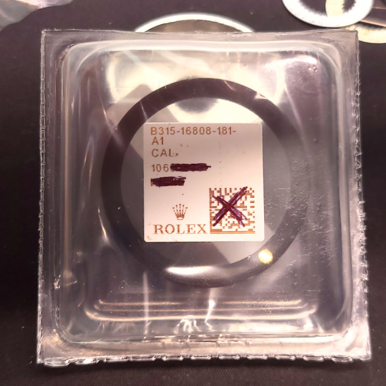 NEW SEALED GENUINE Rolex B315-16808-181-A1 Bezel Insert for Sub Case 16808