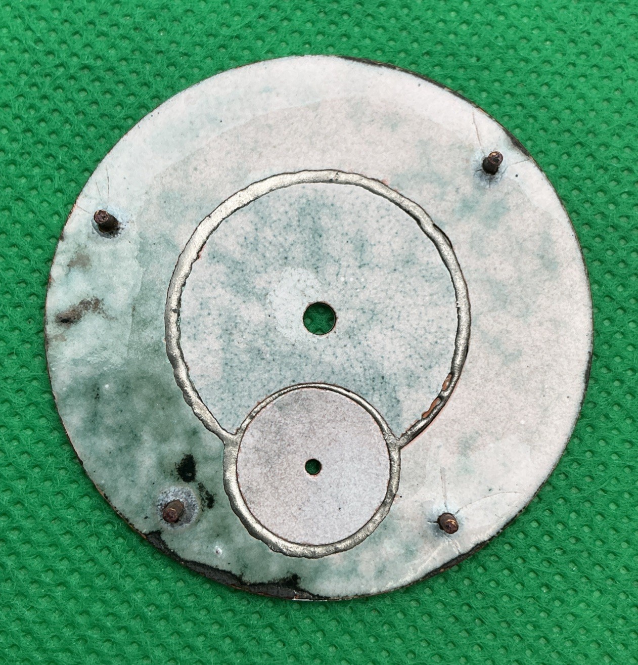 E. Howard & Co Boston 18s Double Sunk Enamel Pocket Watch Dial White (J27)