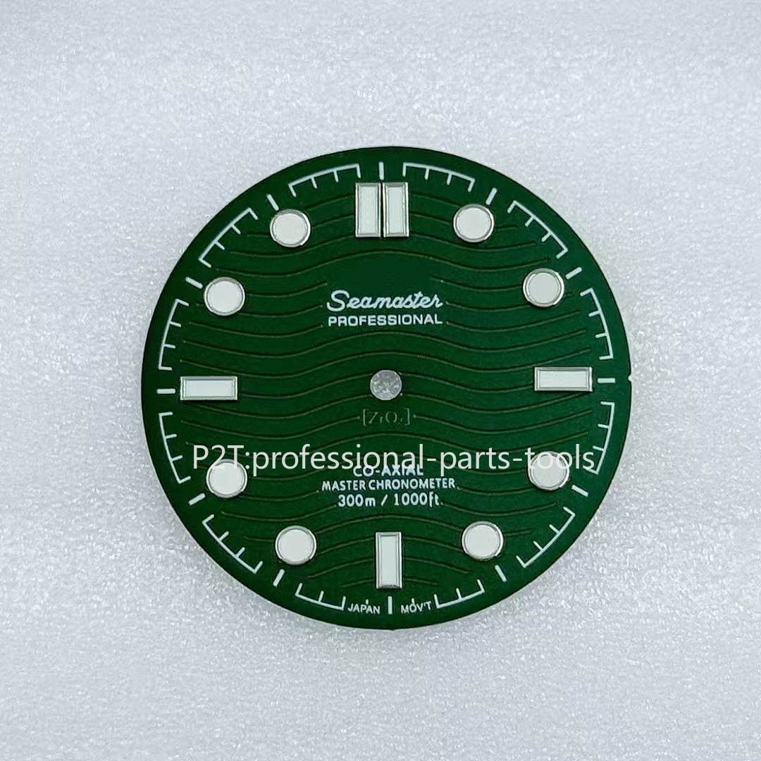 DIY 31mm Luminous Watch Dial Suitable for NH35 Movement Seamaster 300 Watch Face