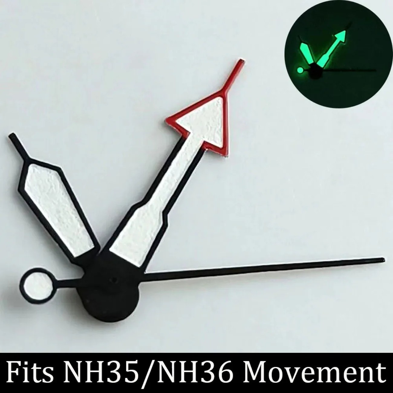 Green Luminous Watch Pointer Fit Needle For NH35 NH36 Hands NH Series Movement