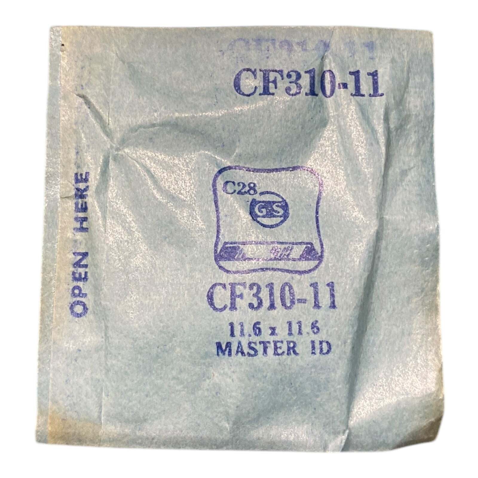 Germanow-Simon Mach (GS) CF310-11 Watch Crystal 11.6×11.6 NOS Part Master ID