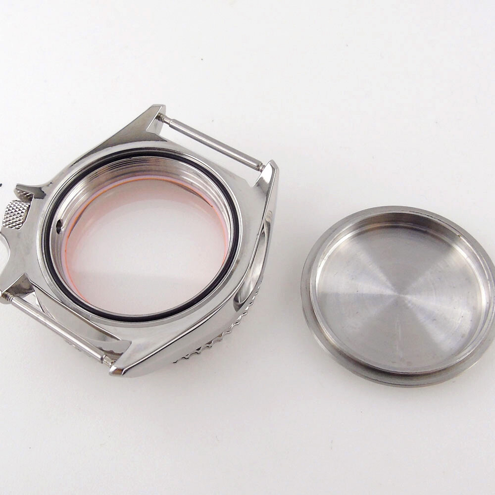 42mm Sapphire Glass Crown at 3.8 Fit NH34 NH35A NH36A Watch Case Ceramic Insert
