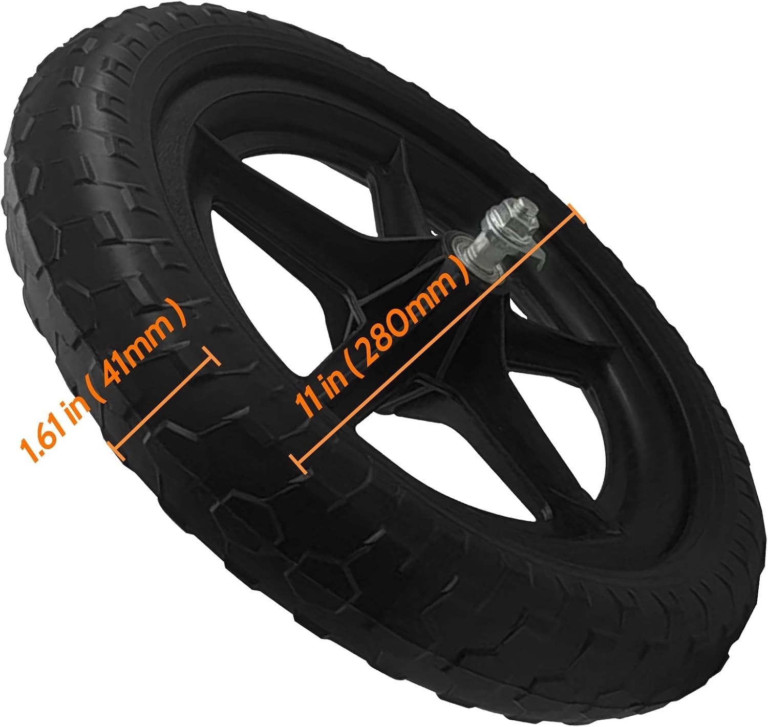 1 Pair 11 inch Balance Bike Replacement Wheel 11 Inch Non Inflatable EVA Foam…