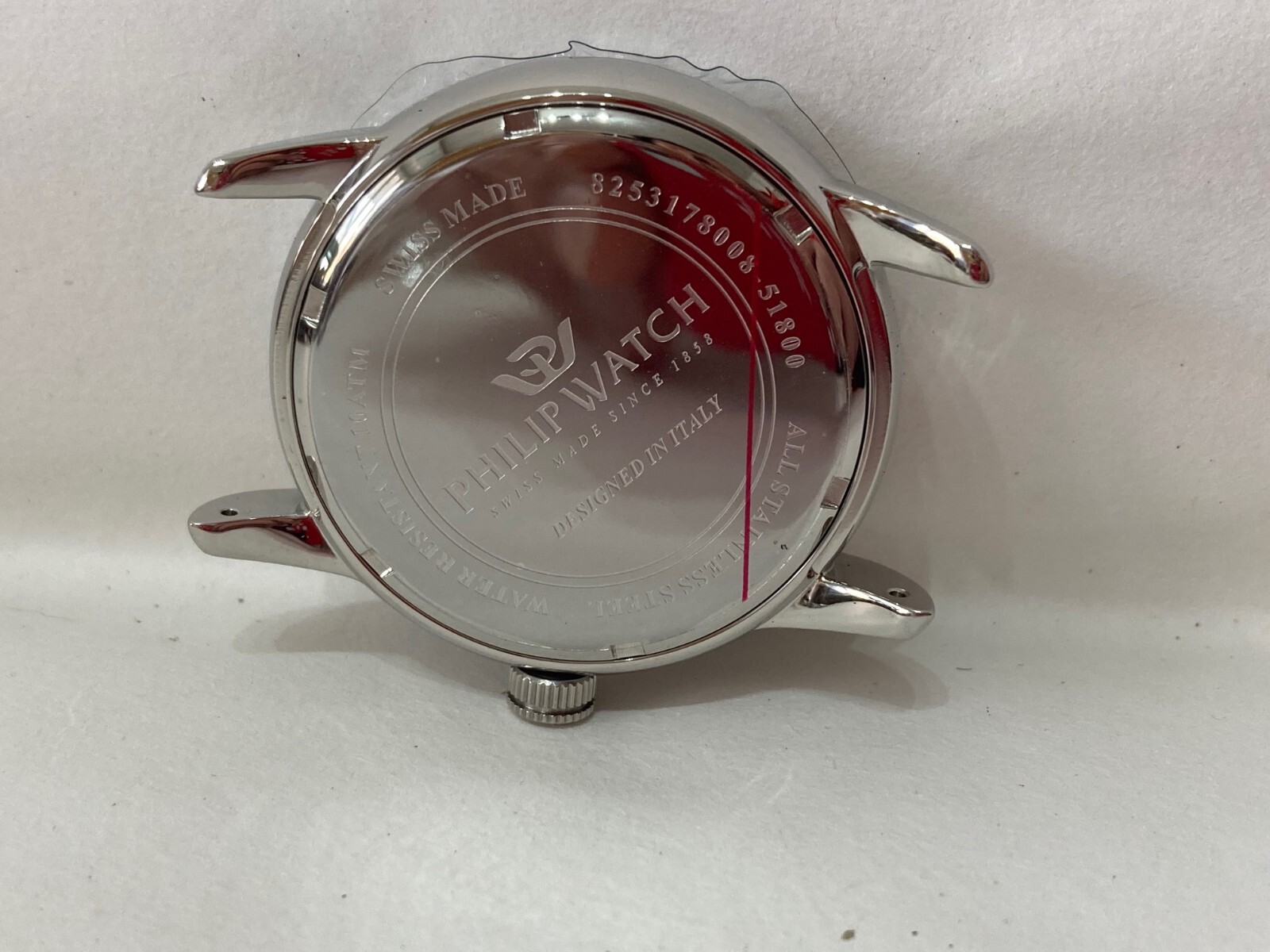 SPARE PARTS ACCESSORY STEEL CASE PHILIP WATCH CARIBE NEW.6