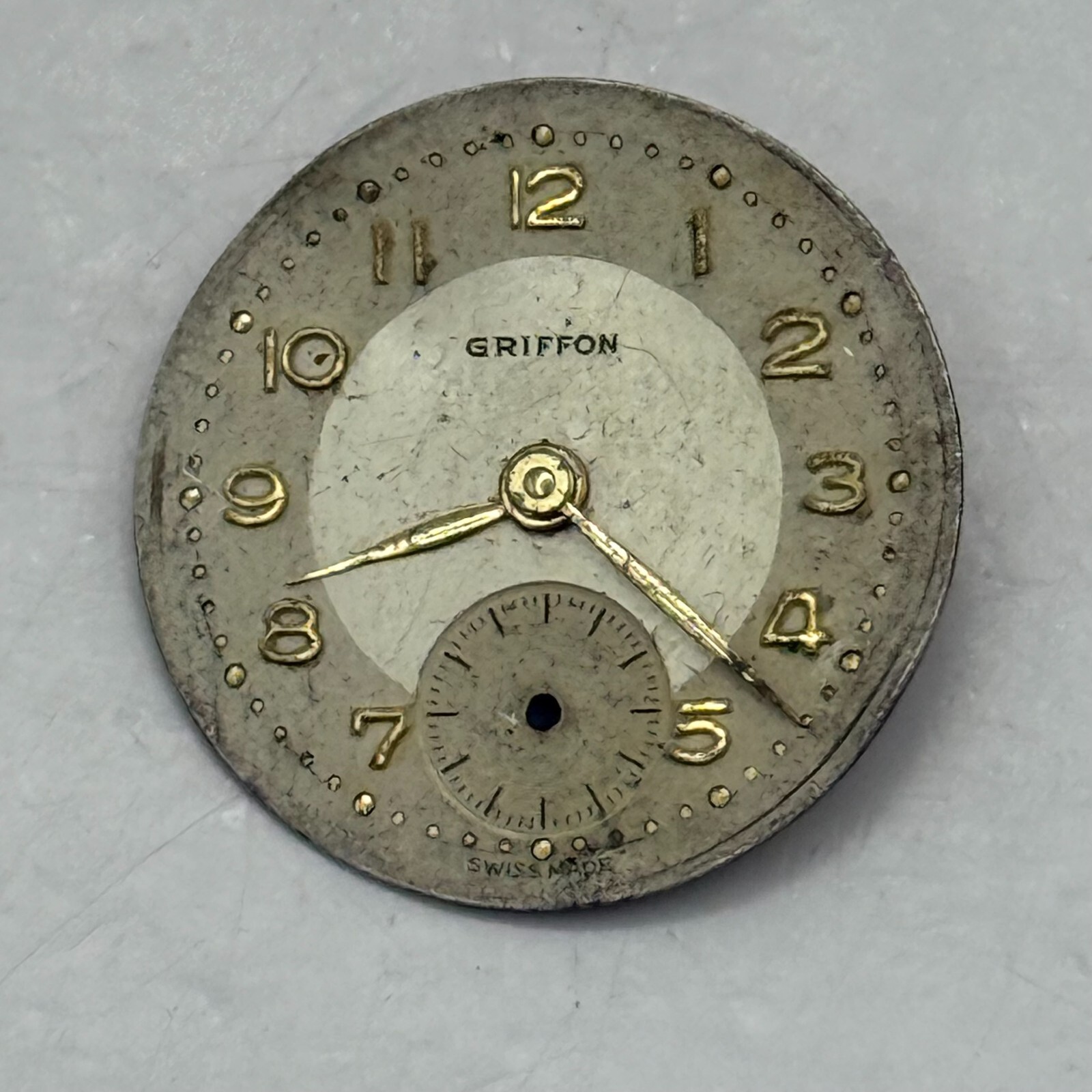 Unitas UT 200-2C1 Watch Movement Manual Wind Swiss Vintage Parts Repair 19.3mm