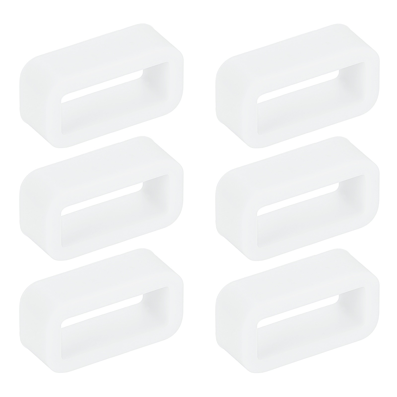 6pcs Watch Band 12mm for Silicone Clear Strap