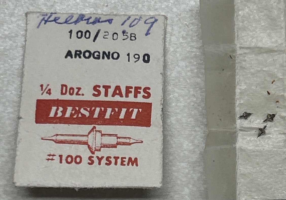 Vintage Bestfit 100/205B Arogno #190 Balance Staff Lot Of 3 NOS