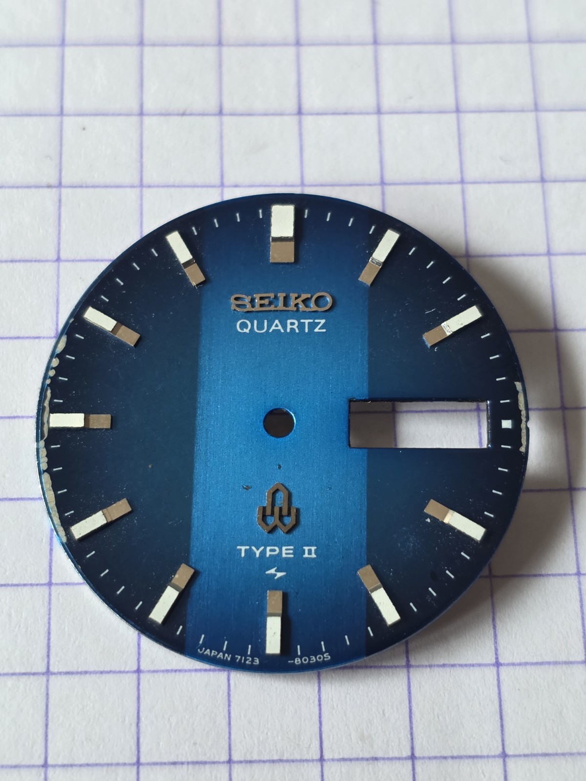 SEIKO Quartz Type II 7123A Watch Dial – Wrist Watch Dial NEW 28mm