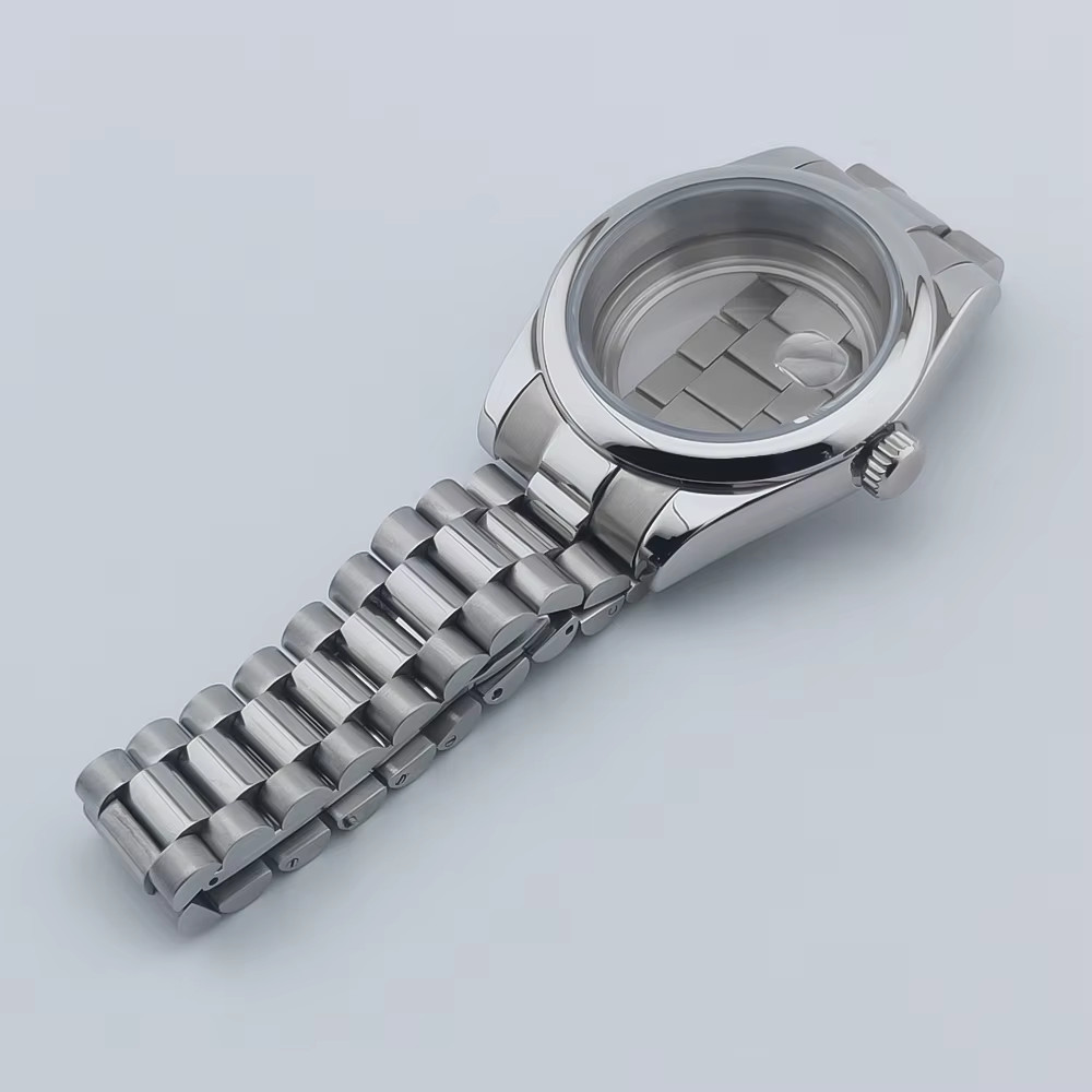 36Mm/39Mm Silver Watch Case Sapphire Glass Fit NH35 NH36 ETA2824 2836 Mingzhu DG