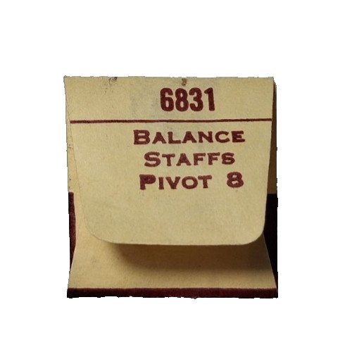 Elgin 13/0 6831 Balance Staff 828 Gr/Models 710-711-713-714-715 Pivot 8 (1-staff
