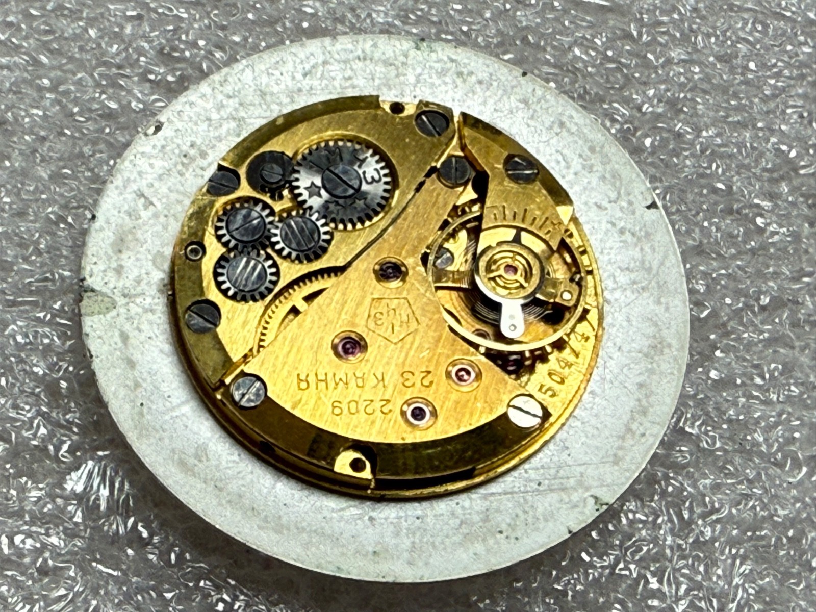 USSR POLJOT de LUXE movement 2209 caliber Gold Plated watch mechanism. FOR PARTS
