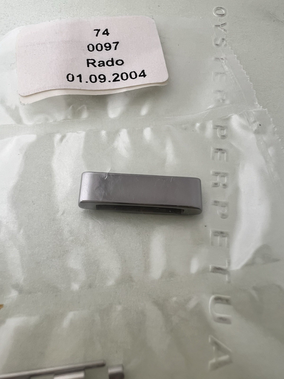 RADO ORIGINAL Watch Link 20mm GREY CERAMIC INTEGRAL SWISS MADE SEALED OEM