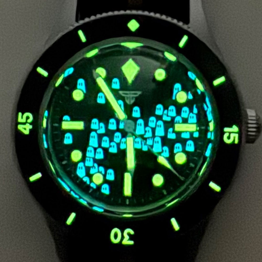 Tandorio New NH35A Automatic Men Watch Luminousn Sapphire Glass 200m Waterproof