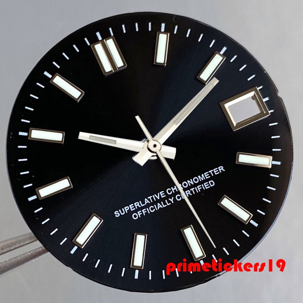 29mm NH35 Automatic Watch Dial+Hands Set Multicolor Face Date Luminous Sterile