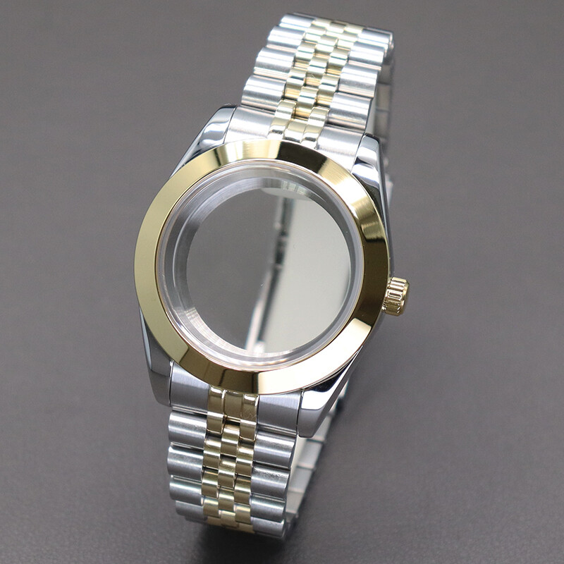 36mm 40mm Inclined Bezel Watch Case+Stainless Bracelet For Seiko Nh35 NH36 8215