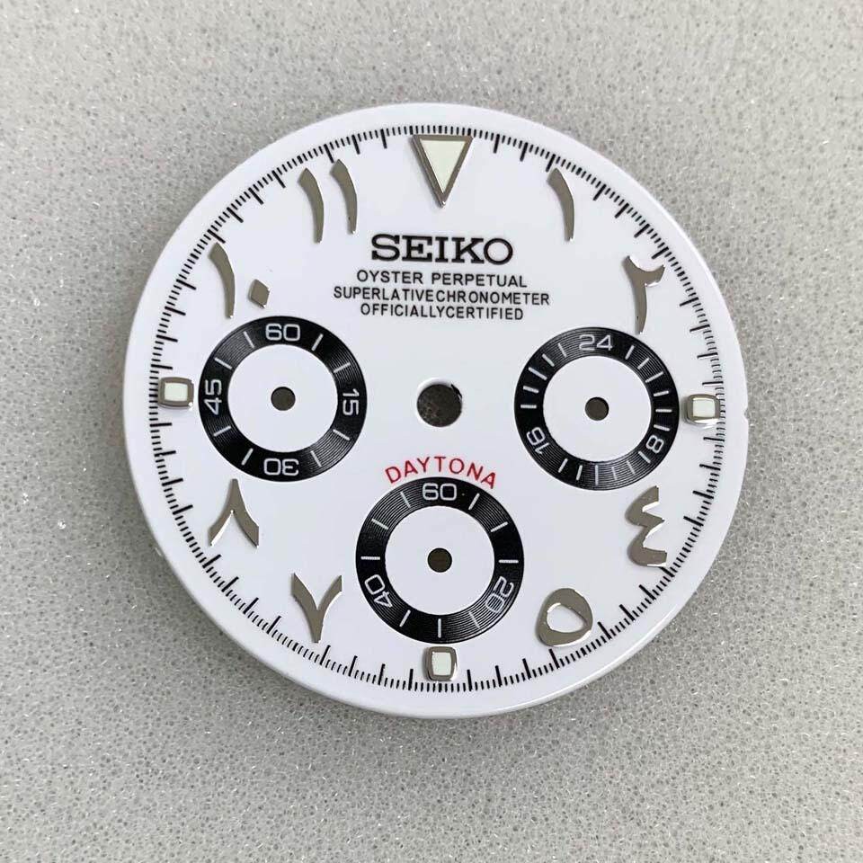29.8mm Sun Pattern Roman Watch Dial No Luminous for VK63 Movement Watch Parts