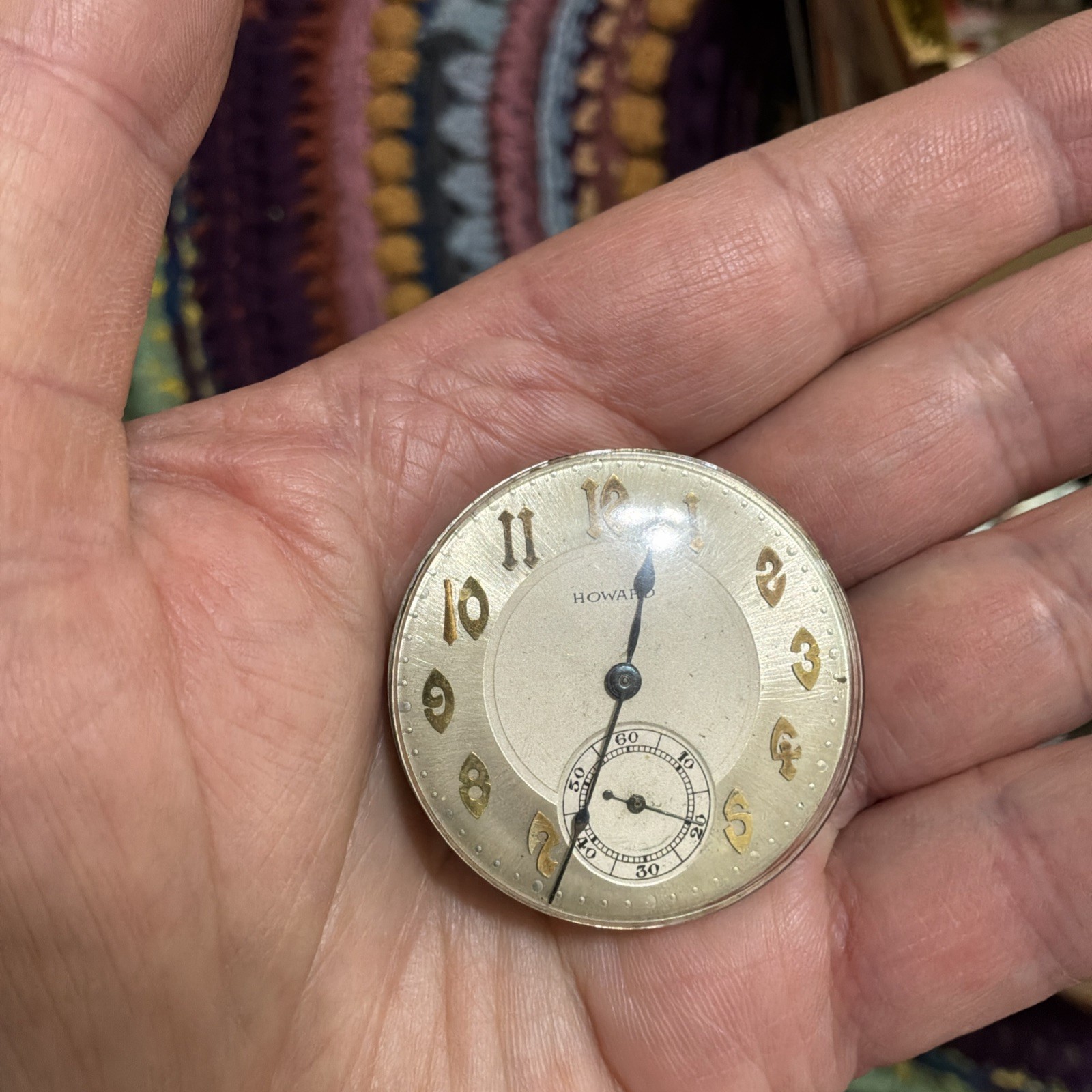 RARE E. Howard Model 1921/Series 15 Pocket Watch Movement 21J 10s For Repair