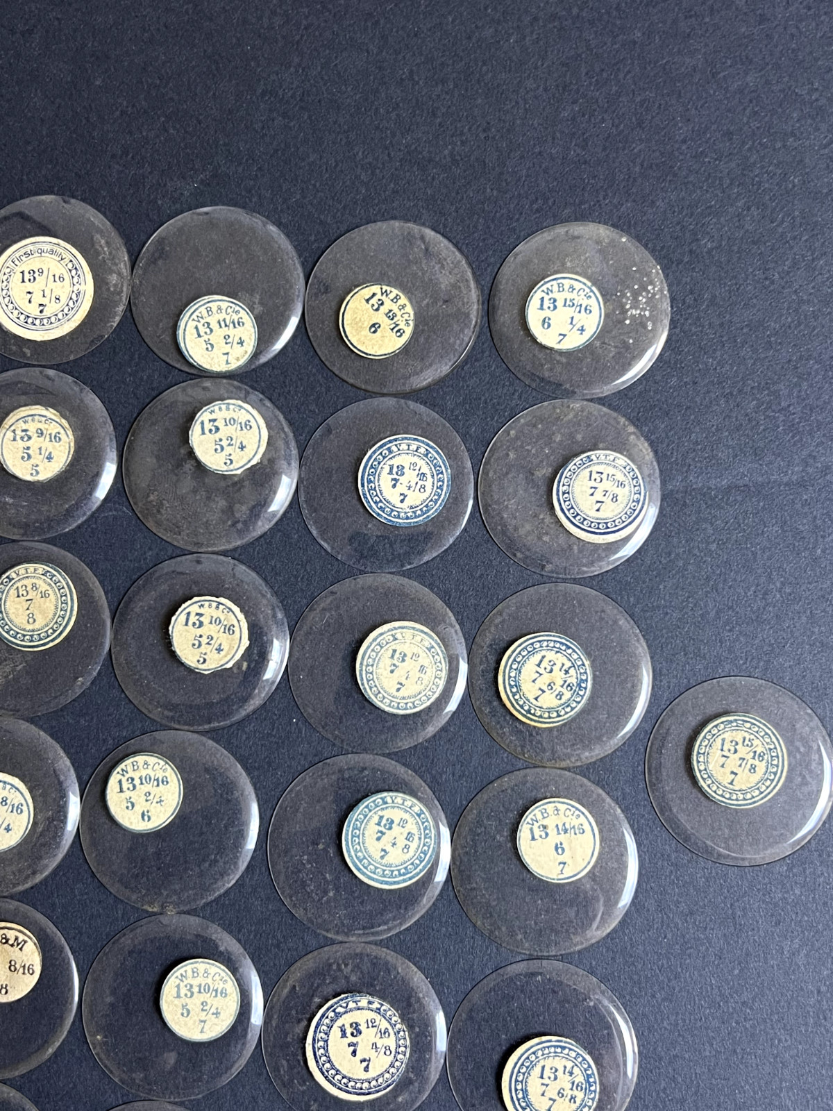 LOT OF 50 GLASS POCKET WATCH CRYSTALS SIZE 13 REPLACEMENT PARTS