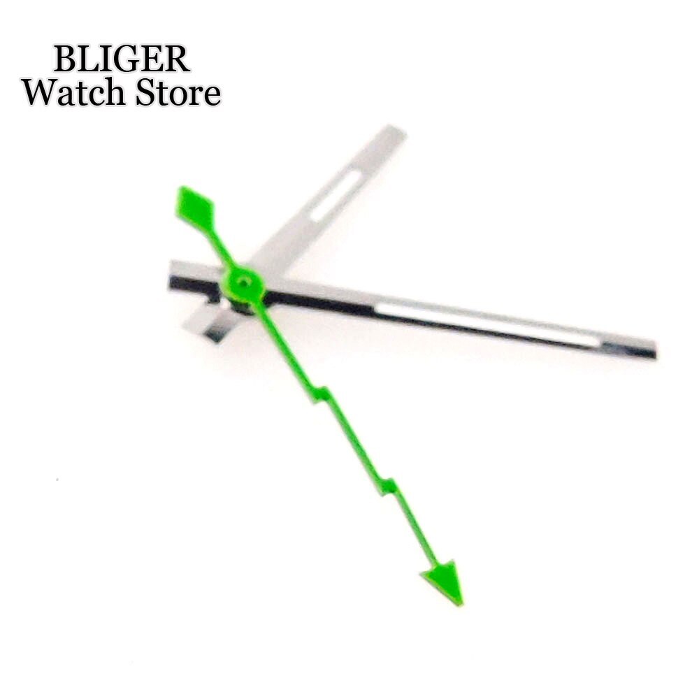 Orange Blue Yellow Flash Watch Hand fit NH35A NH36A Automatic Movement Silver