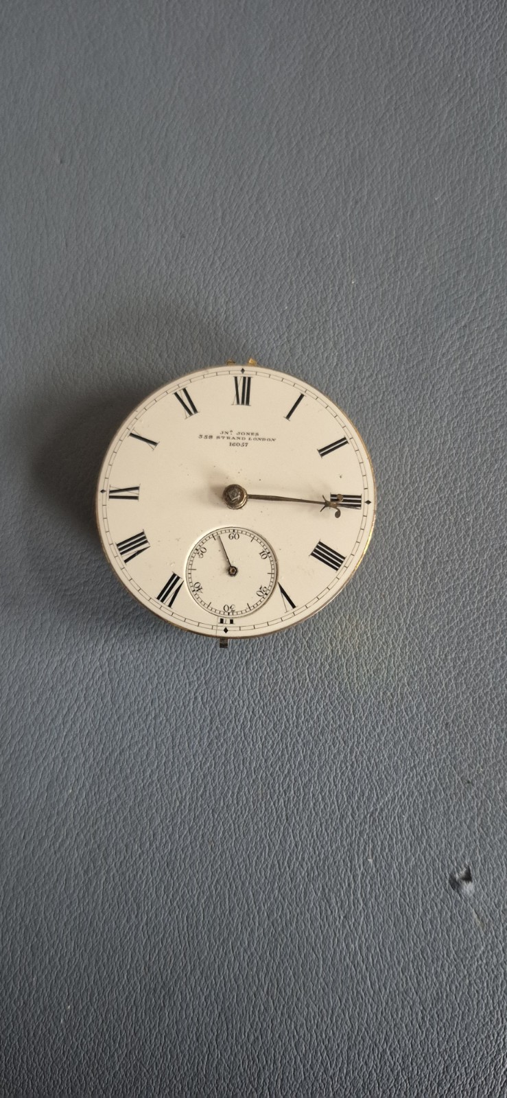 jn jones pocket watch Movement 338 Strand London 16057 Working
