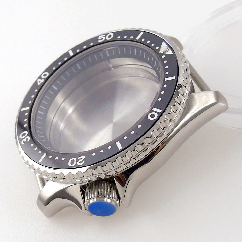 42mm Sapphire Glass Watch Case fit SKX 007 NH35 NH36 2824 200M Water Resistance