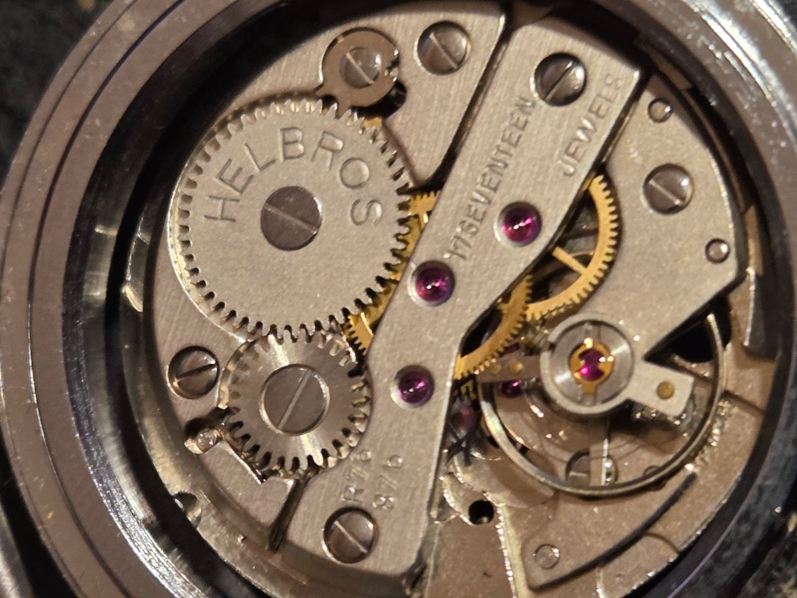 Lorsa P72A vintage French mechanical watch movement