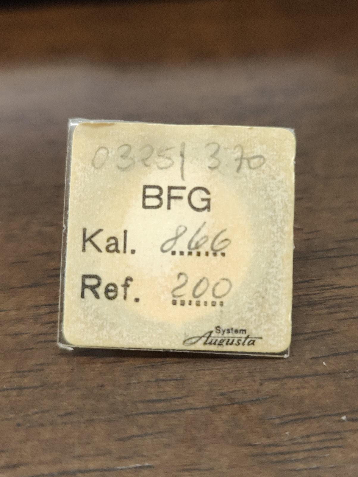 NOS Baumgartner BFG Cal. 866 Part 200 Third Wheel and Cannon Pinion