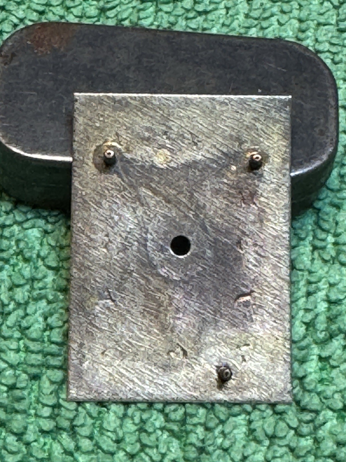 Vintage Elgin Watch Dial Only White 13mm X 20mm Dial Feet At 11&1 O’clock