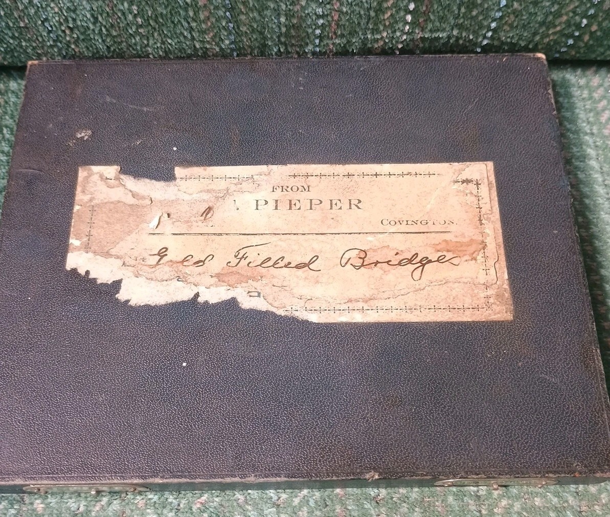 Antique Waltham, Elgin, Hampden, Illinois, Columbus Balance Staff Case