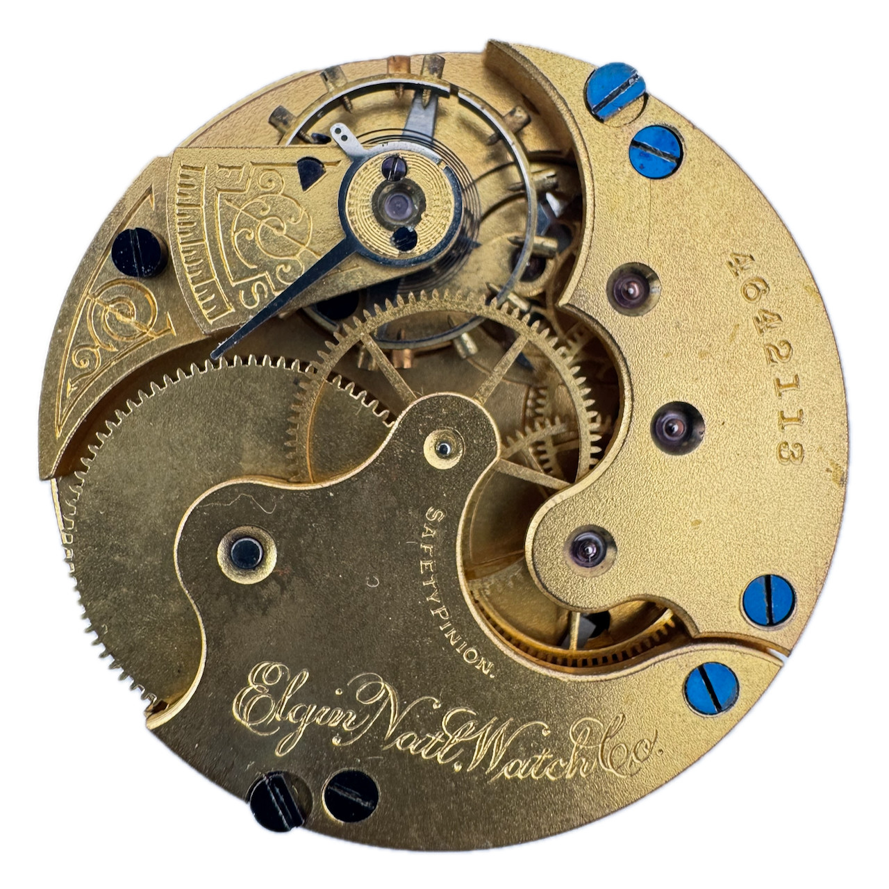 Antique 6s Elgin 11 Jewels Mechanical Hunter Pocket Watch Movement 118 USA Runs