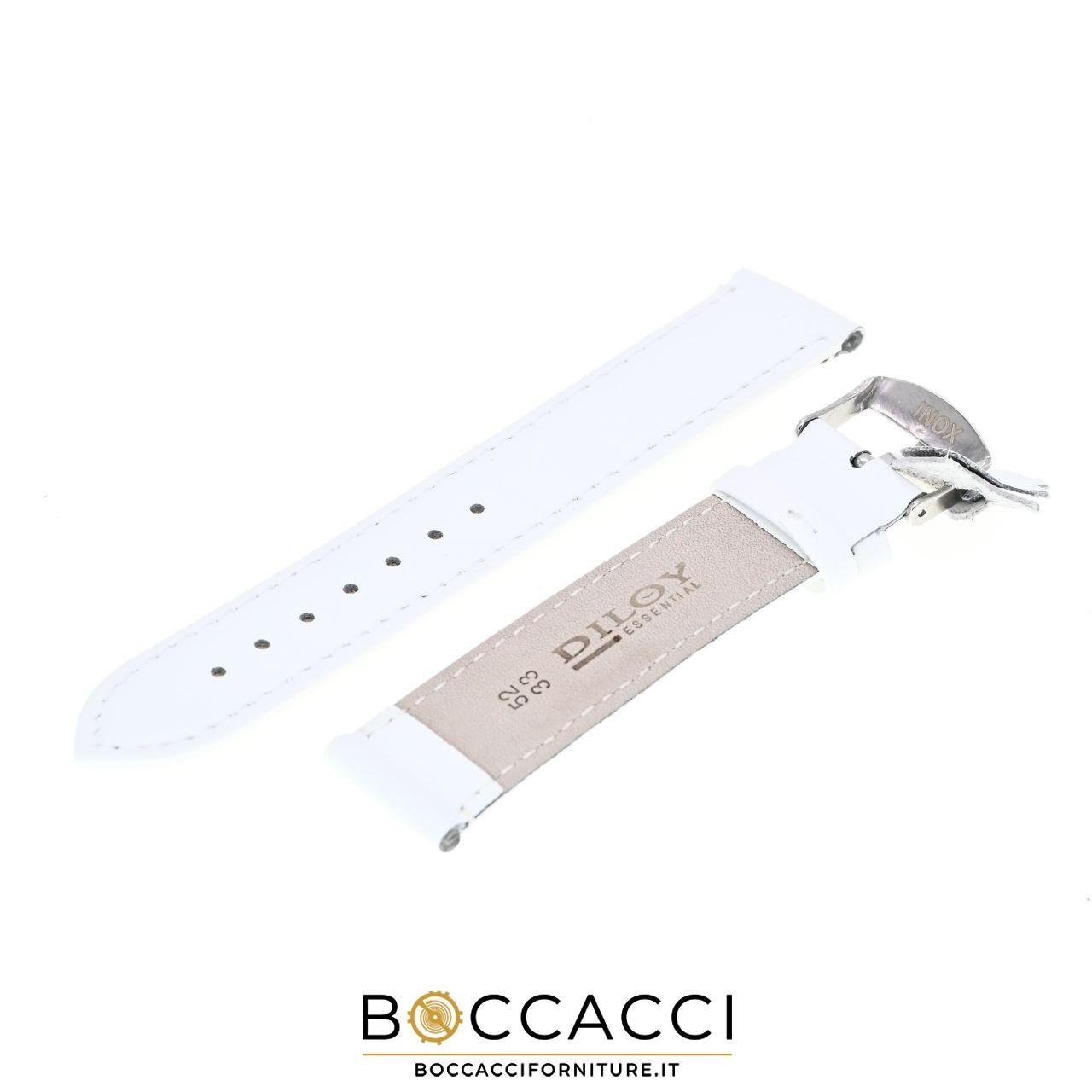DILOY CINTURINO 20MM BIANCO IN PELLE LISCIO NON IMBOTTITO (NEW)