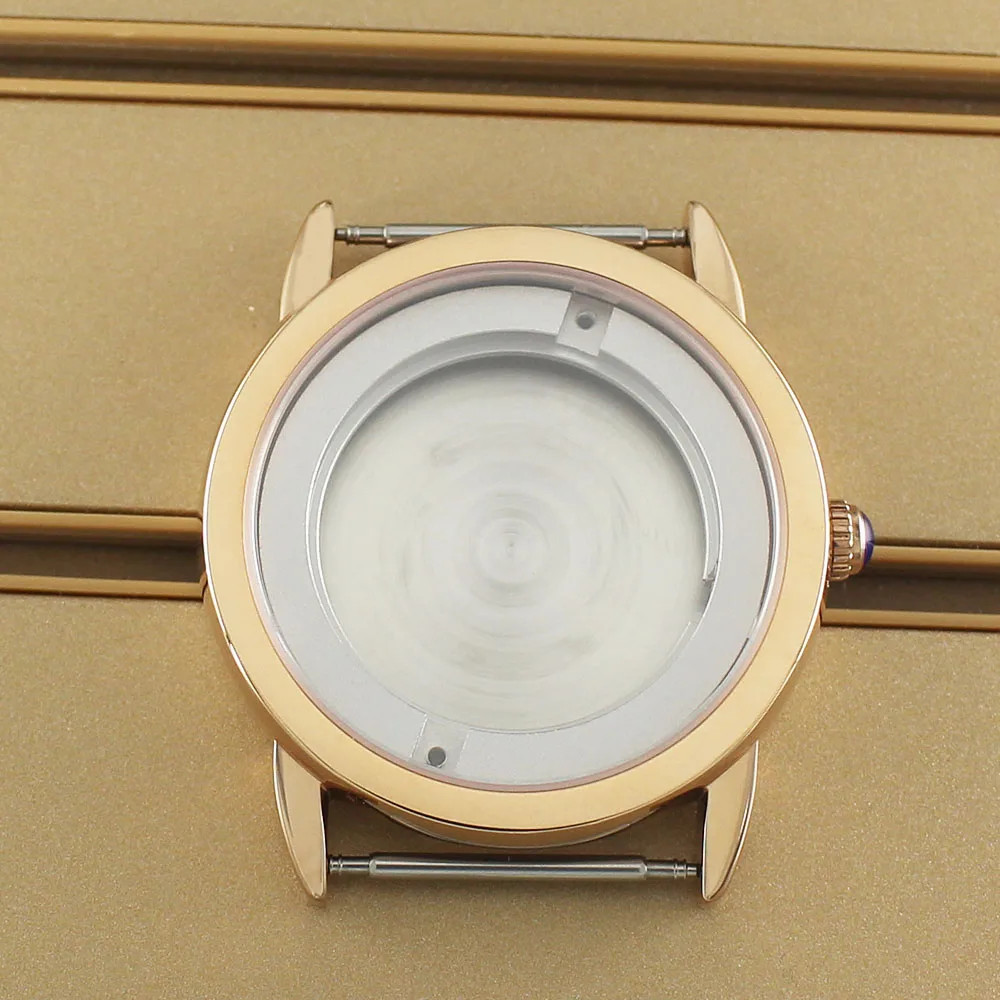 42mm 316L Stainless Steel Polished Watch Case For Eta 2824 PT5000 Movement 10ATM