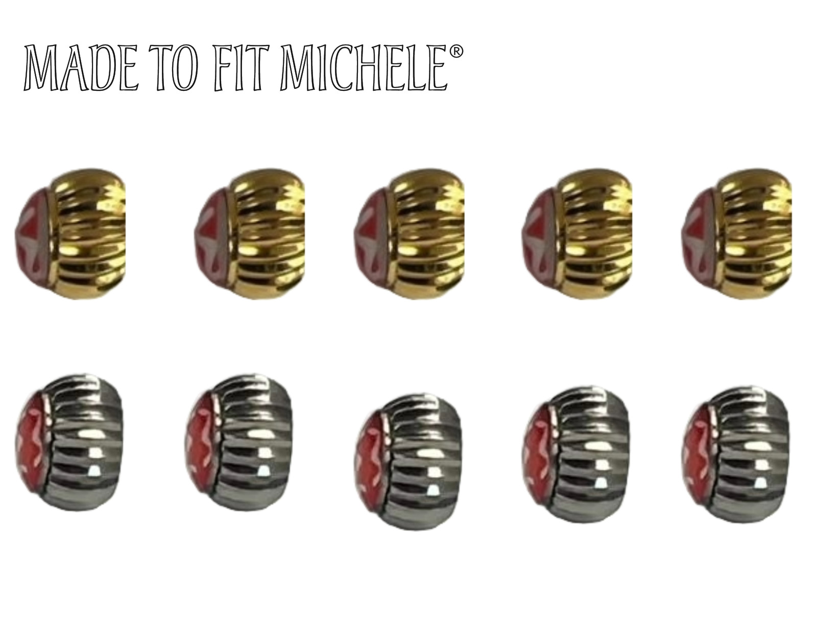 Lot of 5pcs Replicate Brand Watch Crown Size 6.3mm Made to Fit Michele®