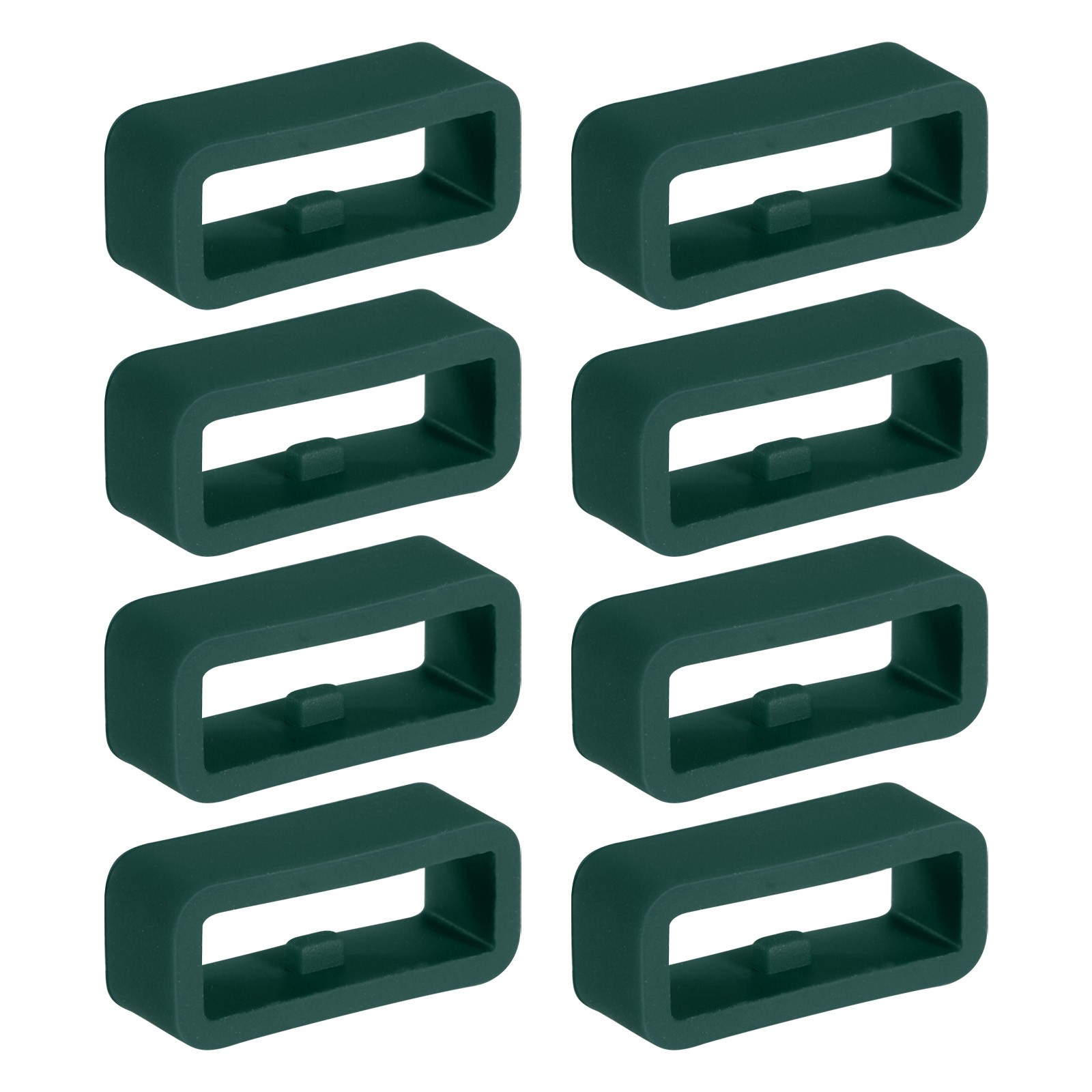 8 Pcs Watch Band Holder Loop, 16mm Universal Watch Replacement Band, Deep Green