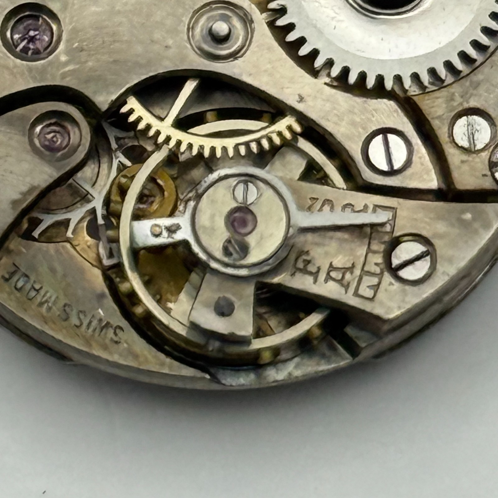 Buser Watch Movement B Good Balance Manual Wind Vintage Parts Repair 23.1mm