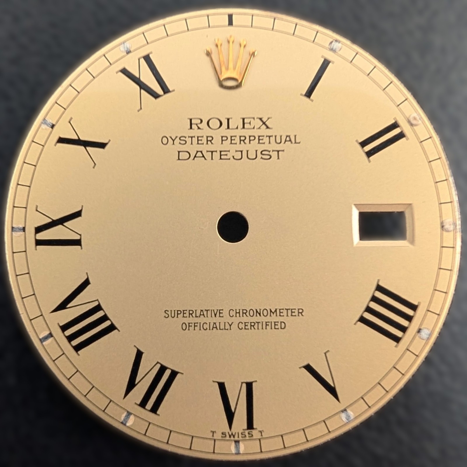 Genuine Rolex Champagne Gold Buckley Dial for 36 mm Datejust