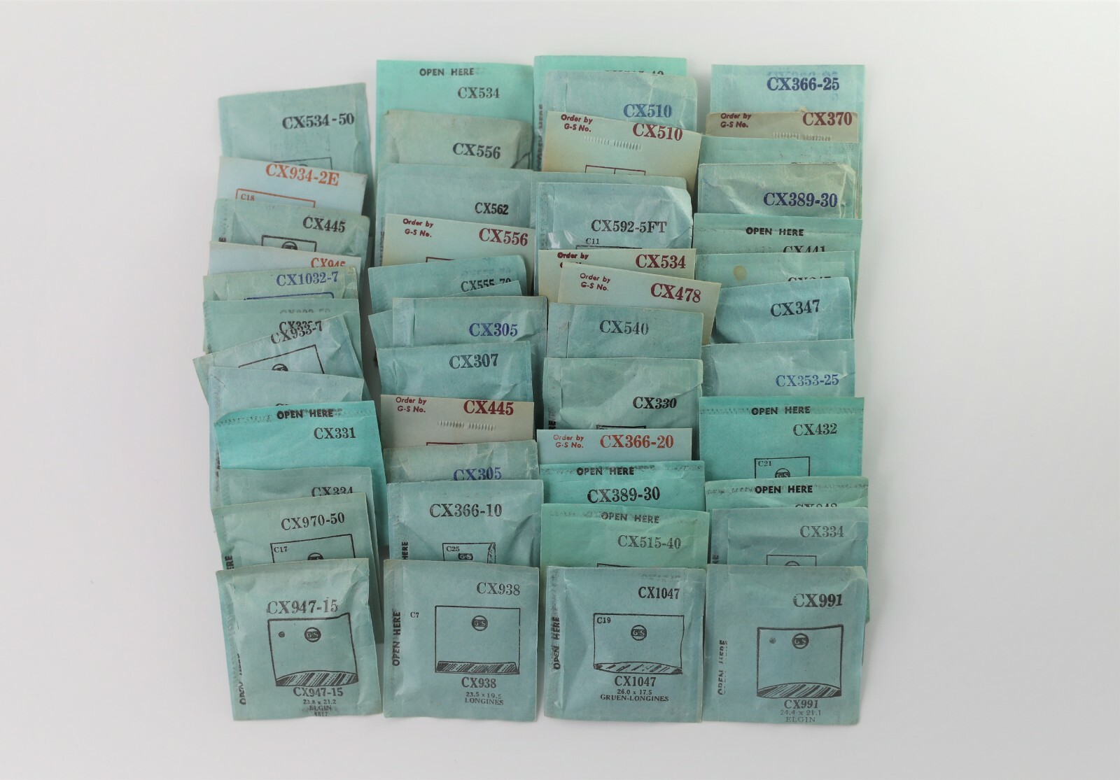 Germanow-Simon (GS) Wrist Watch Crystals- Series CX (120+ variations) (2 of 2)