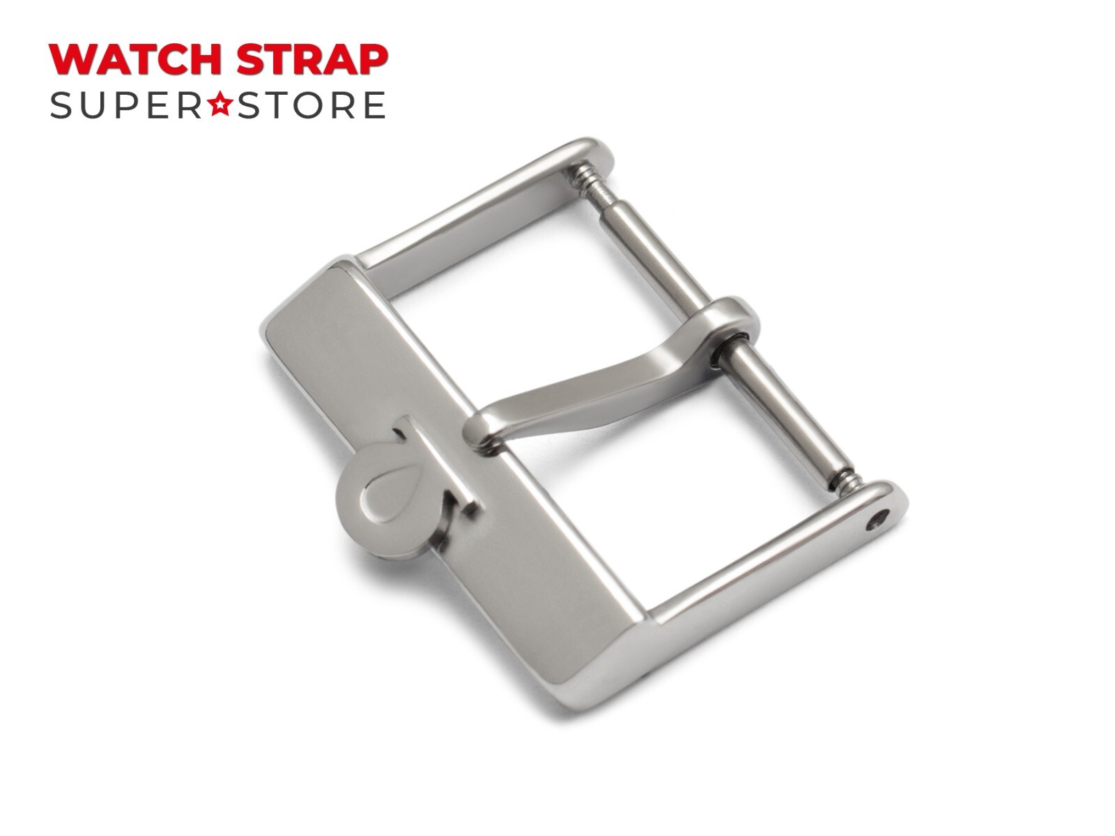 Silver 18mm Tongue Vintage Buckle For OMEGA Leather Watch Strap Band Clasp Pins