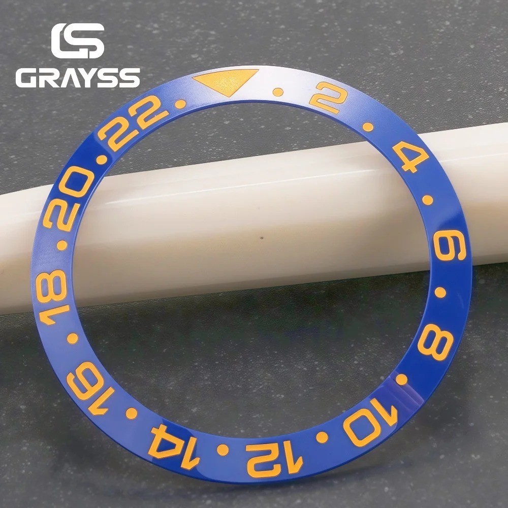 38mm Watch Bezel Insert 30.5mm Ceramic Aluminum Diver Ring Replacement Mod