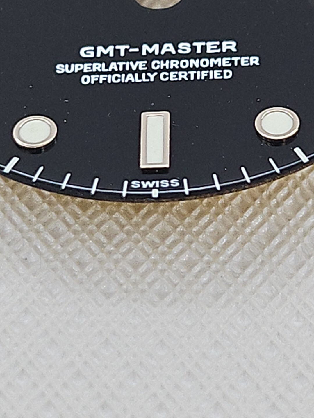 Rolex Dial GMT Master , ‘ SWISS” ,16700, 16750 , Luminous Green glow ,1998/1999
