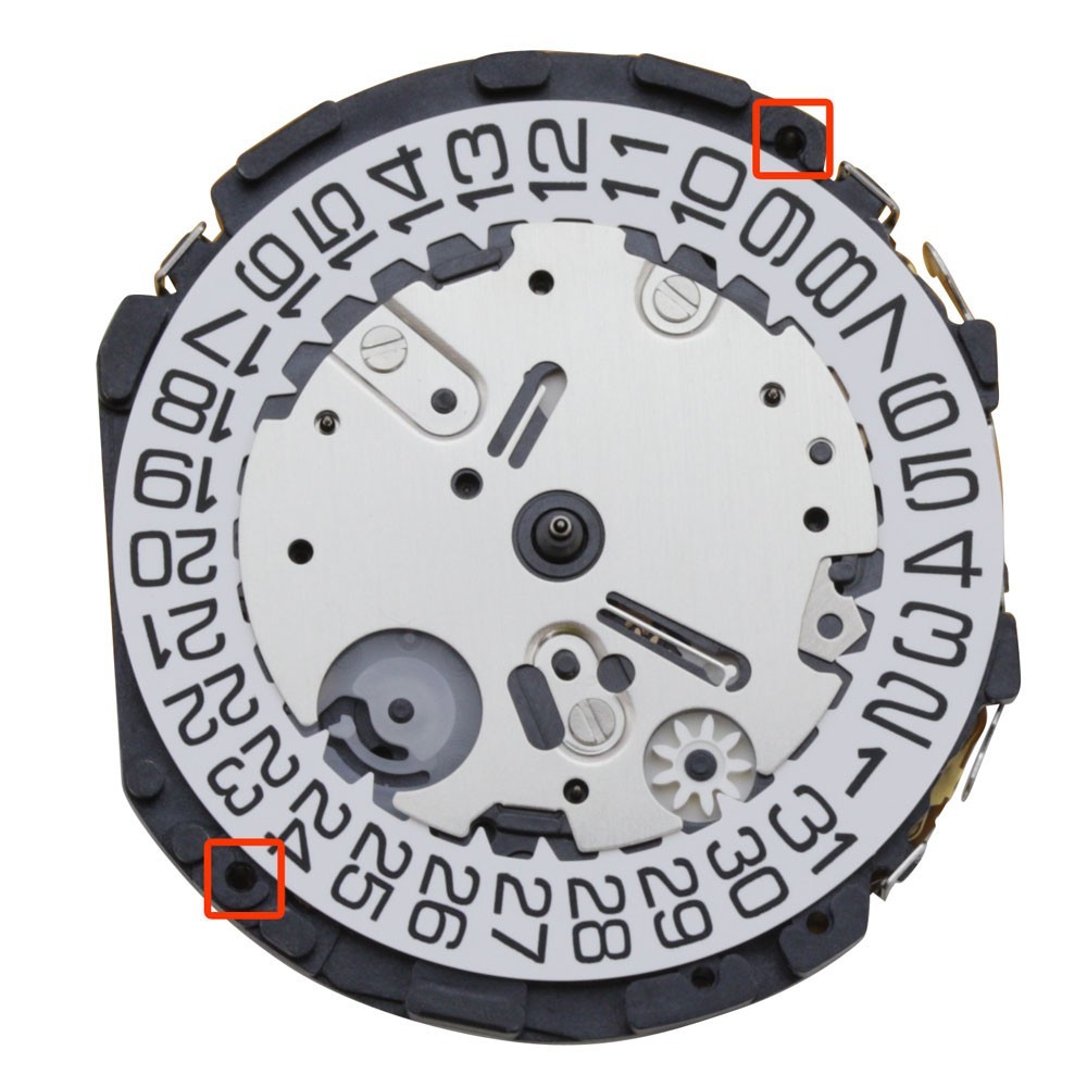 Original Hattori/Seiko/Epson VR34 VR34A, Date @4, Japan Quartz Movement